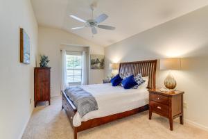 A bed or beds in a room at Less Than 1 Mi to Brownwood Paddock Square Home with Patio!