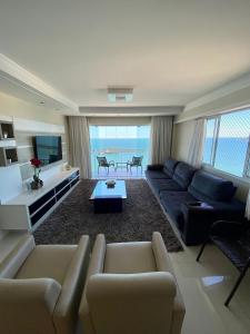 Posezení v ubytování Apartamento Alto padrão Frente Mar