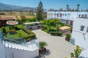 an aerial view of the courtyard of a building at Akti Dimis Hotel in Tigaki