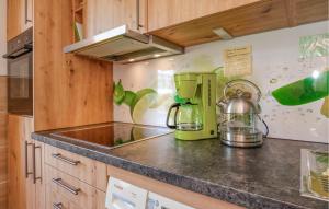 a kitchen with a counter top with a coffee maker at Two-Bedroom Holiday Home With Mountain View In St Märgen in Sankt Peter