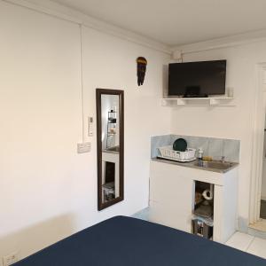 TV a/nebo společenská místnost v ubytování Montego Bay Garden Studio