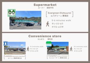 ein Screenshot der Website des Lebensmittelgeschäfts in der Unterkunft Kumano Kodo Private House-CHILL HOUSE-Nachikatsuura in Nachikatsuura + 11 Fotos