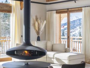 Istumisnurk majutusasutuses Chalet Alena aux Gets - 6 chambres, sauna, garage privé - FR-1-671-295