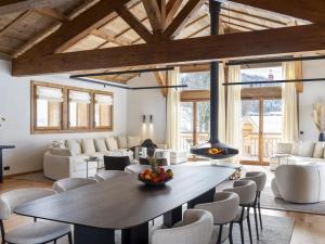 Istumisnurk majutusasutuses Chalet Alena aux Gets - 6 chambres, sauna, garage privé - FR-1-671-295