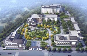 徐州市にあるHoliday Inn Xuzhou Yunquan by IHGの公園付き建物の空中ビュー