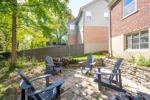 a group of chairs sitting on a patio at Love 'n Life Haven in Cincinnati