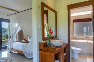 Koupelna v ubytování Mahadana Ubud