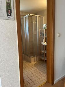 Koupelna v ubytování Gästehaus Jutta / Pension Link