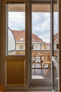 Balkón nebo terasa v ubytování Sunny apartment