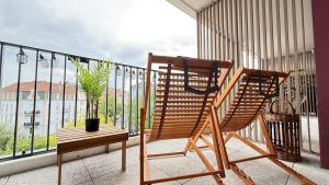 Balkón nebo terasa v ubytování Le Petit Bamboo - Metz