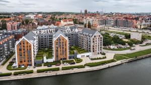 Výhľad na mesto Gdansk alebo výhľad na mesto priamo z apartmánu