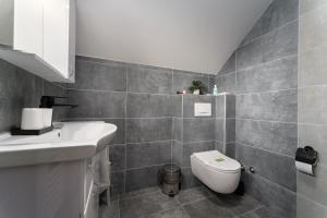 Kopalnica v nastanitvi Vision apartmani Goč