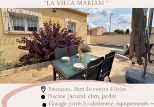 Patio alebo iná vonkajšia časť ubytovania "La villa Mariam" Jacuzzi Piscine Jardin Pétanque