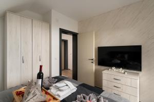 TV in/ali zabaviščno središče v nastanitvi Vision apartmani Goč