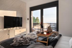 TV in/ali zabaviščno središče v nastanitvi Vision apartmani Goč