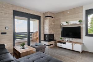 TV in/ali zabaviščno središče v nastanitvi Vision apartmani Goč