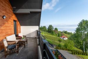 Balkon oz. terasa v nastanitvi Vision apartmani Goč