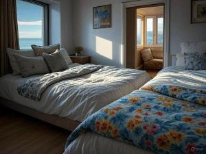 Ένα ή περισσότερα κρεβάτια σε δωμάτιο στο Rihla home