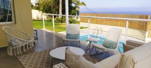 Balkón nebo terasa v ubytování Top Luxury Villa to the Ocean