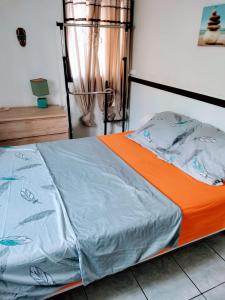 Postel nebo postele na pokoji v ubytování Feunteun Veur