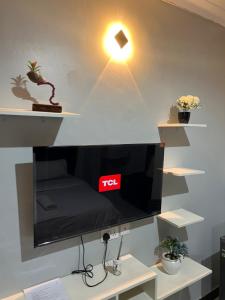 TV a/nebo společenská místnost v ubytování Studio6