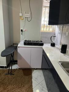 Kuchyň nebo kuchyňský kout v ubytování Studio6