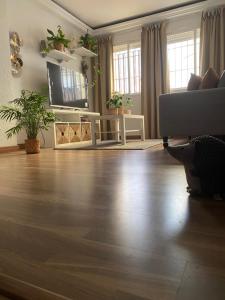 Et tv og/eller underholdning på habitacion acogedora con limpieza incluida- buena conexion