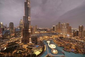 Nespecifikovaný výhled na destinaci Dubaj nebo výhled na město při pohledu z apartmánu + 86 fotografií