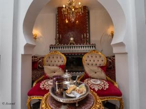Posezení v ubytování Riad dar chama