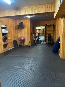 Fitness centrum a/nebo fitness zařízení v ubytování Samel Hotel