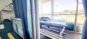 Balkón nebo terasa v ubytování Jun Live Pension in Gangwha