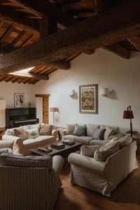 Χώρος καθιστικού στο Podere la Piscina acqua calda RestArt