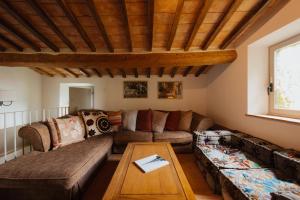 Χώρος καθιστικού στο Podere la Piscina acqua calda RestArt