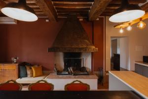 Χώρος καθιστικού στο Podere la Piscina acqua calda RestArt