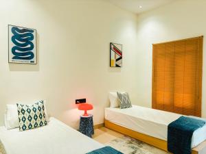 Tempat tidur dalam kamar di Bale Seccha