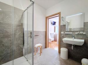 Koupelna v ubytování Hotel Da Marco