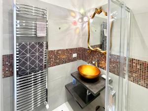 Koupelna v ubytování B&B LE CHEVALIER