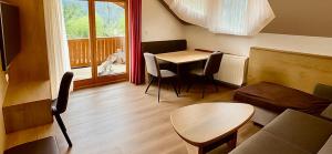 Posezení v ubytování Landhaus Scherling