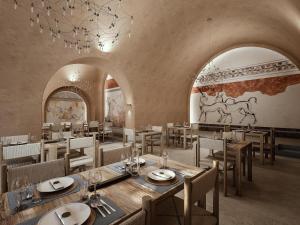 Restaurace v ubytování Andronis Luxury Suites