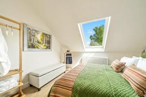 Ένα ή περισσότερα κρεβάτια σε δωμάτιο στο Beautiful New Forest Hideaway