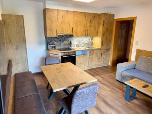 Kuchyň nebo kuchyňský kout v ubytování Landhaus Scherling