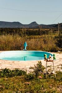 Bazén v ubytování Pousada Sitio da Felicidade - Alto Paraiso de Goias, Veadeiros nebo v jeho okolí