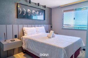 Postel nebo postele na pokoji v ubytování Ap Vista Mar no Duna Barcane by QAVI
