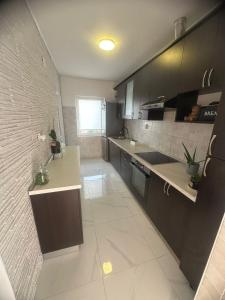 Kuchyň nebo kuchyňský kout v ubytování Starigrad Paklenica-Josipa apartmani