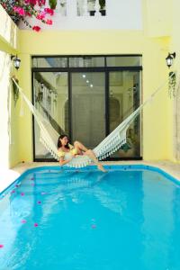 Bazén v ubytování Casa Bien Estar - Centro Merida nebo v jeho okolí