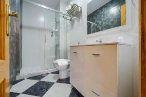 Koupelna v ubytování Hostal del Faro