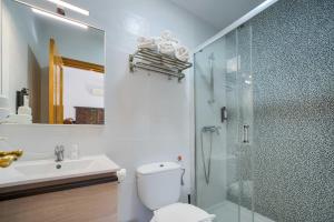 Koupelna v ubytování Hostal del Faro