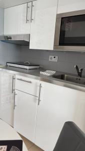 A kitchen or kitchenette at Apartments Paradise Lloret
