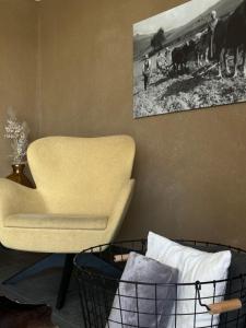 Posezení v ubytování Kierhof Chalets