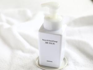 a white bottle of hand soap sitting on a table at APA Hotel Akihabara Ekimae in Tokyo